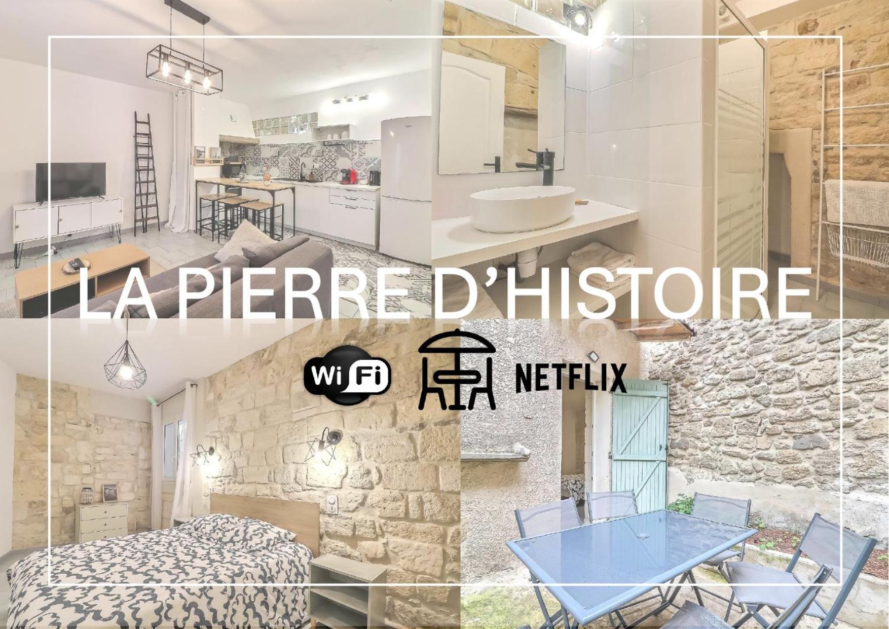 Hyper Centre Terrasse Wifi La Pierre D'Histoire Lägenhet Beaucaire  Exteriör bild